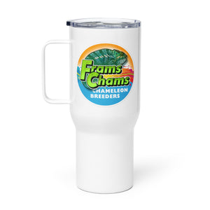 FramsChams Logo Travel mug with a handle