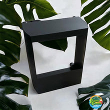 Load image into Gallery viewer, Black Screen Feeder in front of leaves
