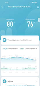 WIFI Temperature and Humidity Monitor with Display(not Splash proof)