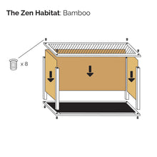 Load image into Gallery viewer, 4&#39;x2&#39;x2&#39; Reptile Enclosure - The Zen Habitat 3.0
