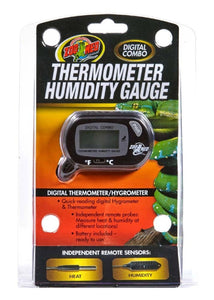 ZooMed Thermometer Humidity Gauge Digital Thermometer/Hygrometer  Quick-Reading