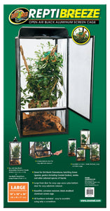 Zoo Med ReptiBreeze Aluminum Screen Cage (Large - 18x18x36)