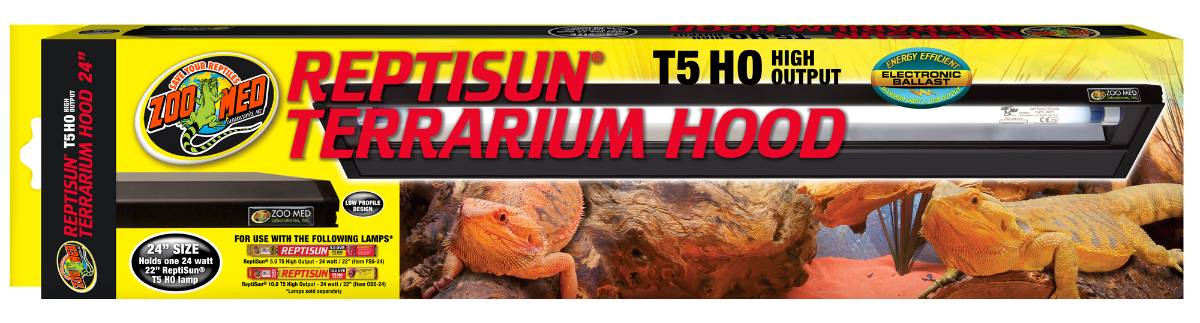 Zoo Med Reptisun 5.0 Uvb Reptisun T5 HO Terrarium Hood - 24